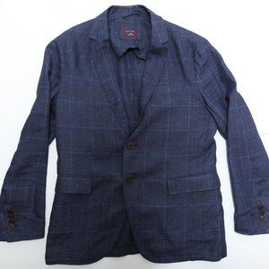 UNTUCKit Navy Blue Linen Sport Jacket